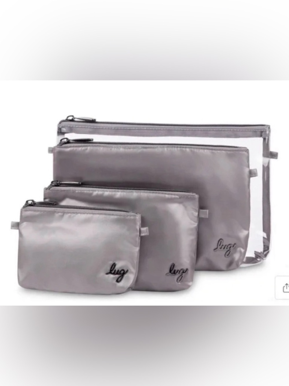 lug Tackle Organizer Pouch 4pcs set in Silver
